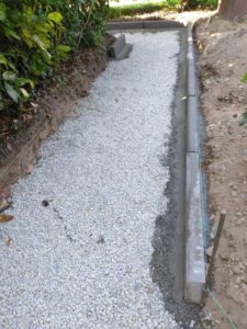 Aménagement d'une allée