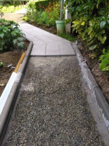 Aménagement d'une allée